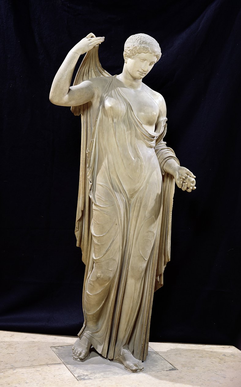 Afrodite Genetrix, romersk kopia, efter ett original från sent 500-tal f.Kr. tillskrivet Callimachus (marmor) (se 164600 till 164606, 191005 för detaljer) av Roman