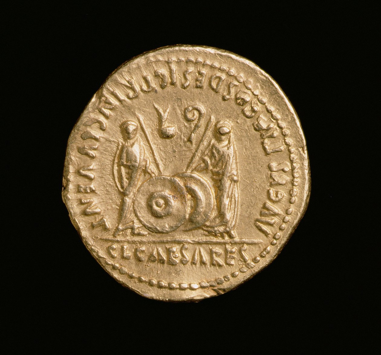 Aureus av kejsar Augustus (31 f.Kr.-14 e.Kr.) Romersk myntverkstad (baksida) (guld) (för framsidan se 168069) av Roman