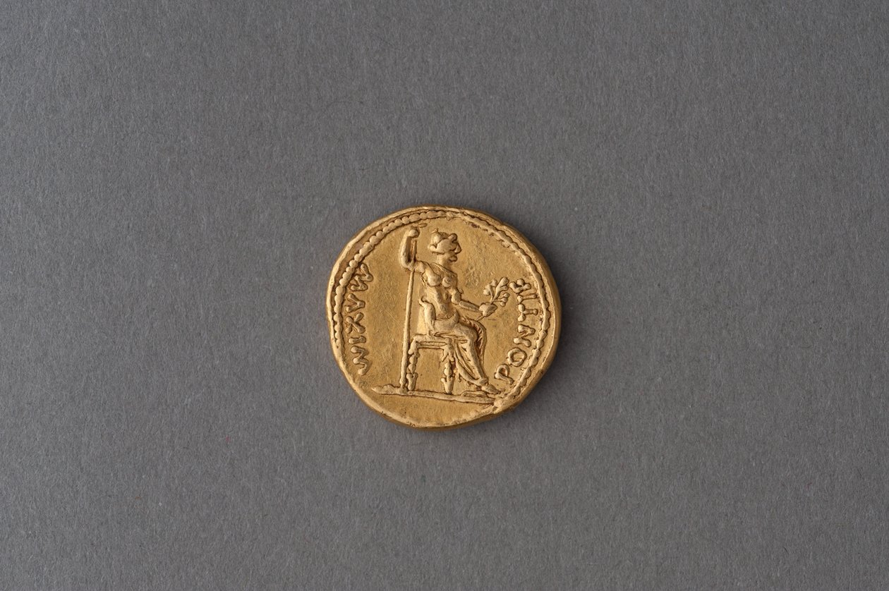 Aureus av Tiberius (guld) av Roman