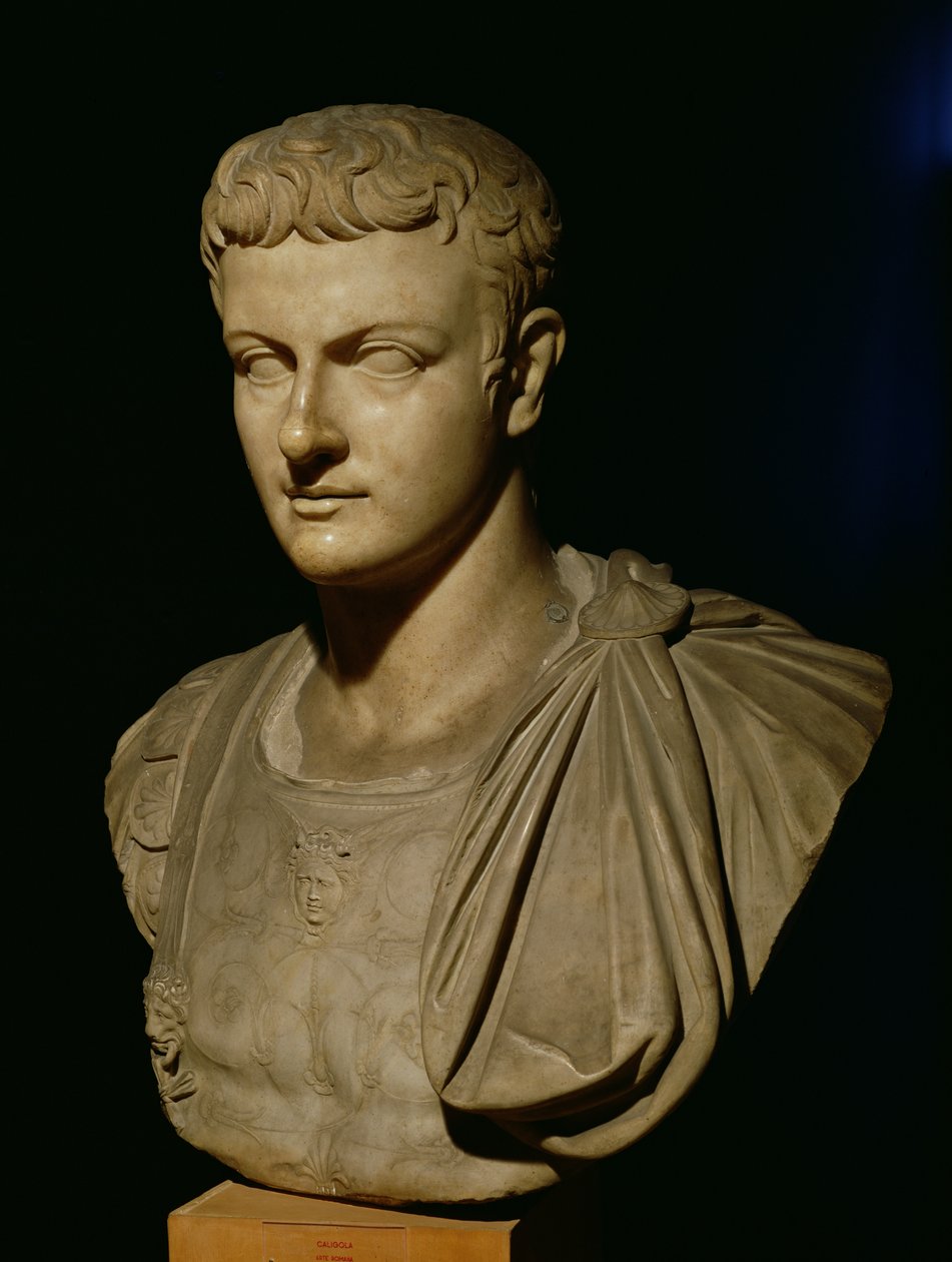 Byst av Caligula (12-41 e.Kr.) av Roman