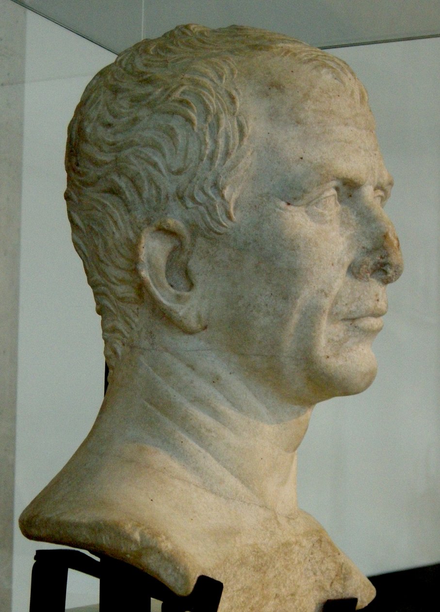 Buste av Julius Caesar (marmor) av Roman