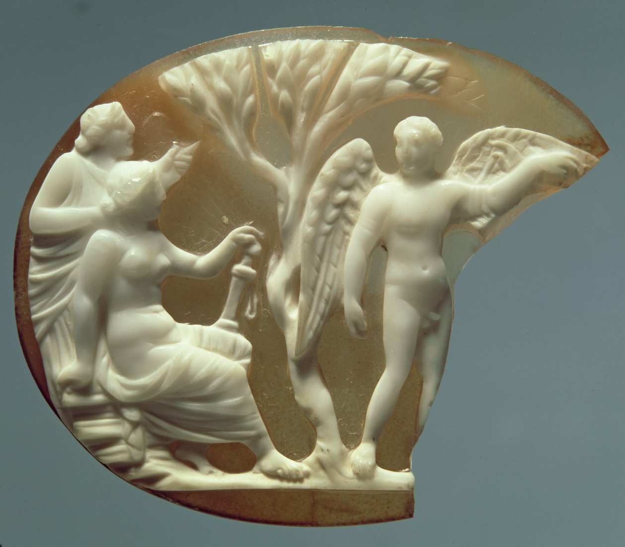Kaméo föreställande Ikaros och Daidalos, 27 f.Kr.-14 e.Kr. (sardonyx) av Roman