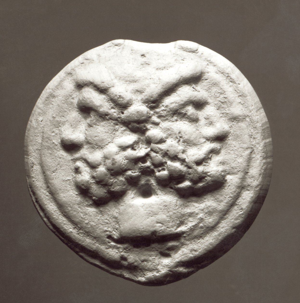 Mynt föreställande guden Janus, 753 f.Kr.-476 e.Kr. (metall) av Roman