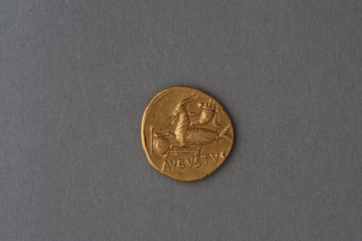 Augustus mynt (guld) av Roman
