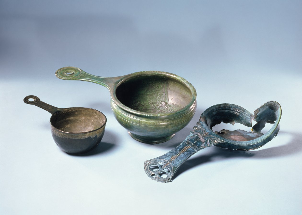 Matlagningsutrustning, (brons) av Roman