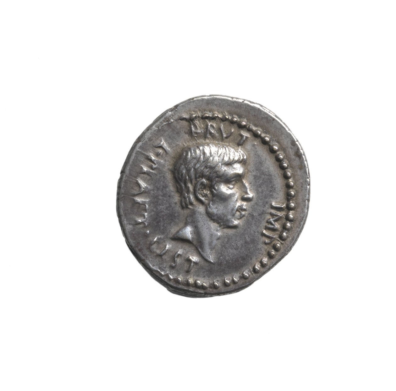 Denarius med Brutus huvud (silver) av Roman