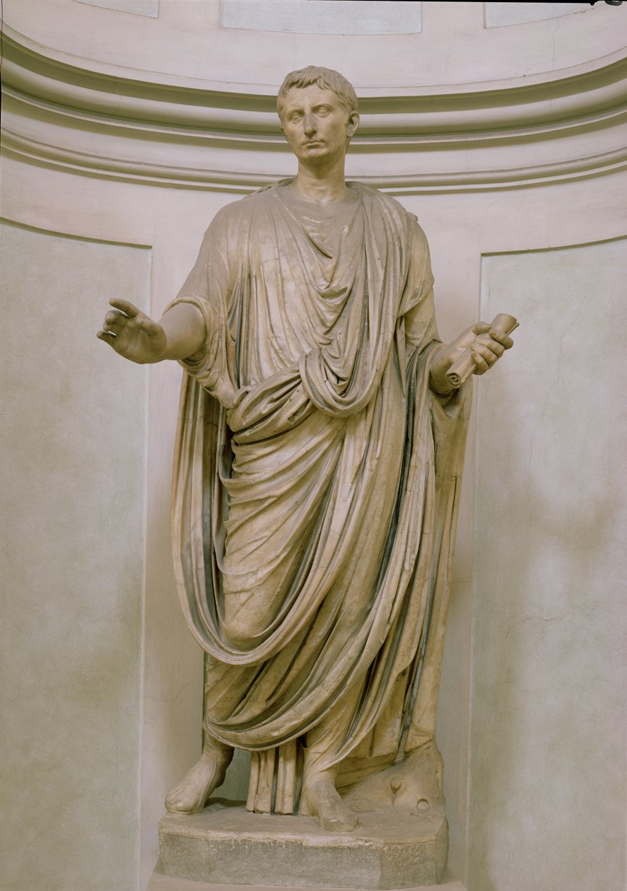 Kejsar Augustus (63 f.Kr.-14 e.Kr.) av Roman