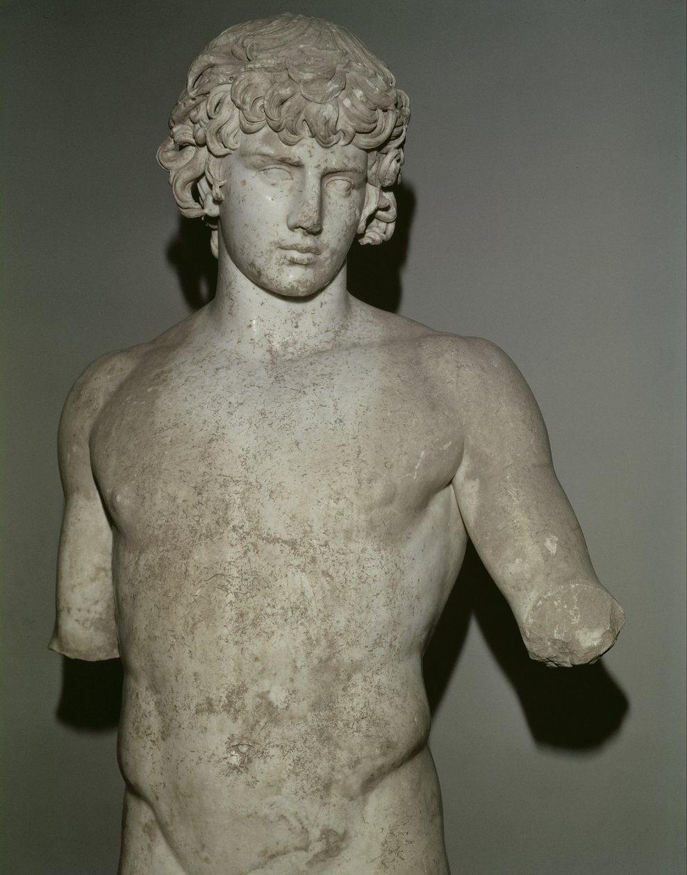 Figur av Antinous, efter 130 AD (marmor) (detalj) (se även 65413) av Roman