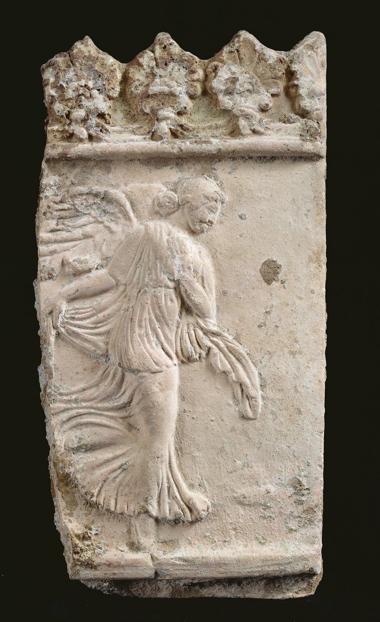 Nikedans, fragment av Campana-plaketten, 1:a-2:a e.Kr av Roman