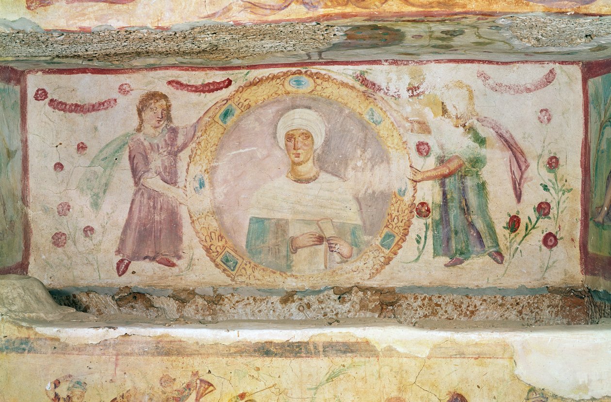 Porträtt av Aelia Arisuth, från Aelia Arisuths grav av Roman