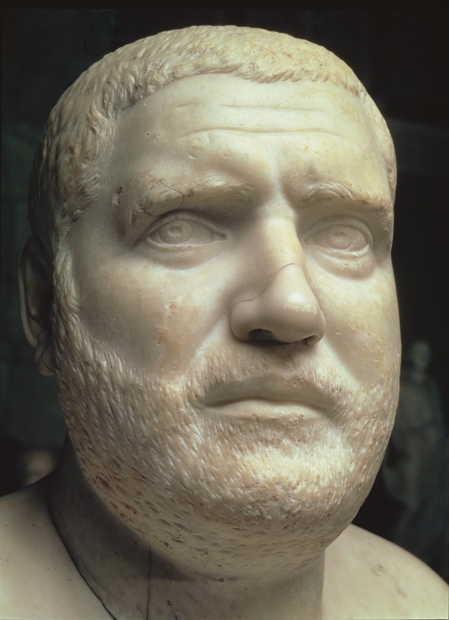 Porträtt av Balbinus (d.238) (marmor) av Roman