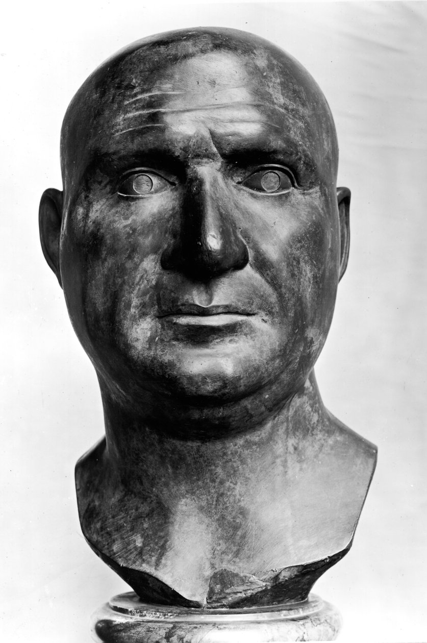 Porträtt av Scipio Africanus (237-183 f.Kr.) (brons) av Roman