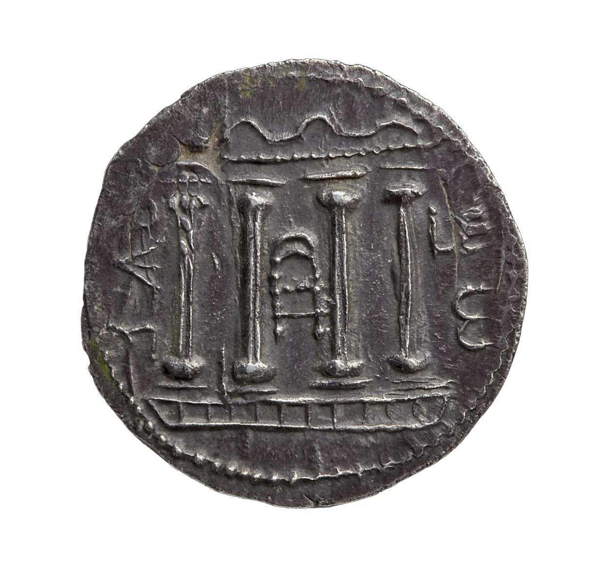Romerskt provinsiellt silvermynt från Judéen, 132 e.Kr. (silver) av Roman
