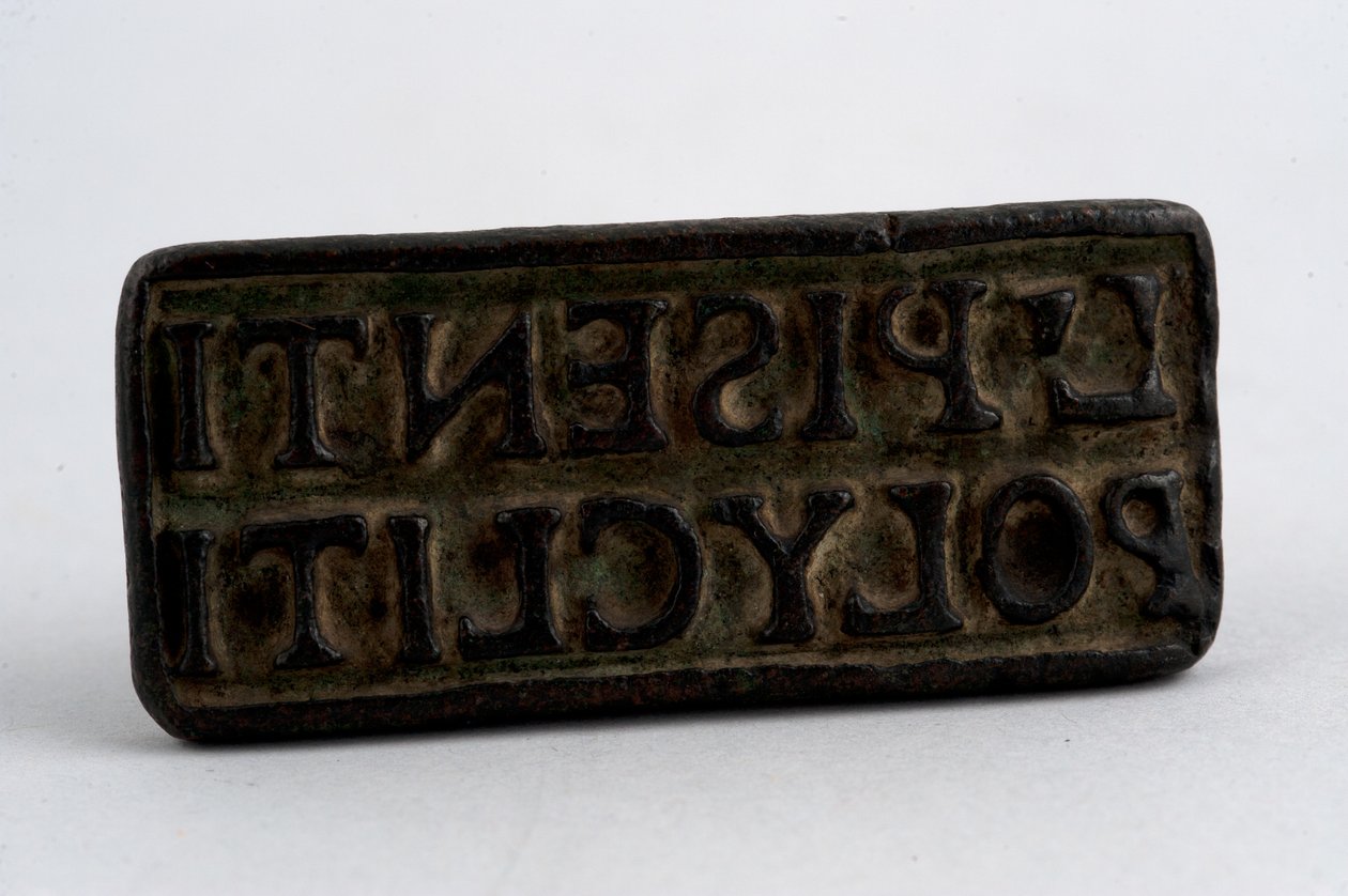 Tätning (brons) av Roman