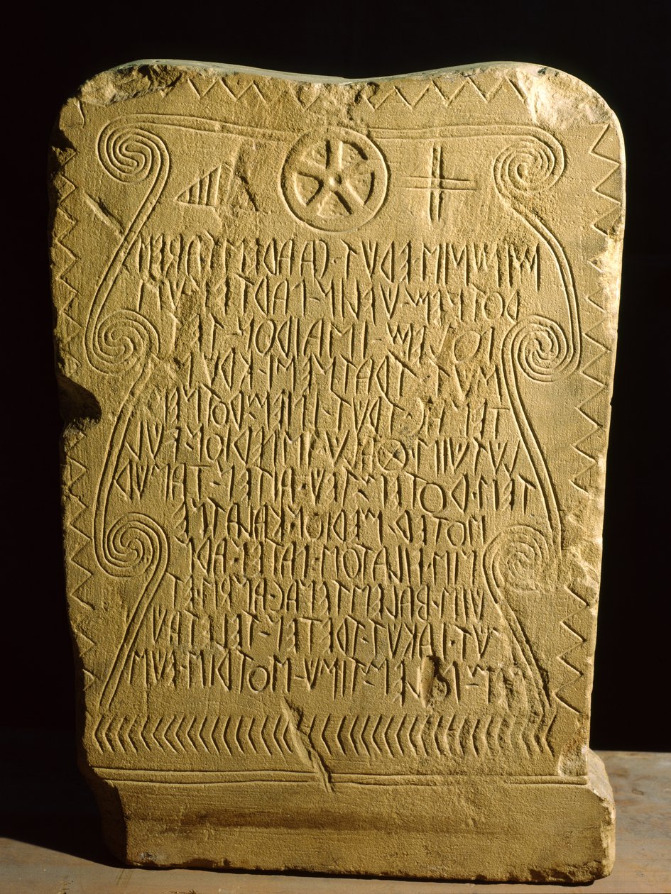 Stela, från Novario (sandsten) av Roman