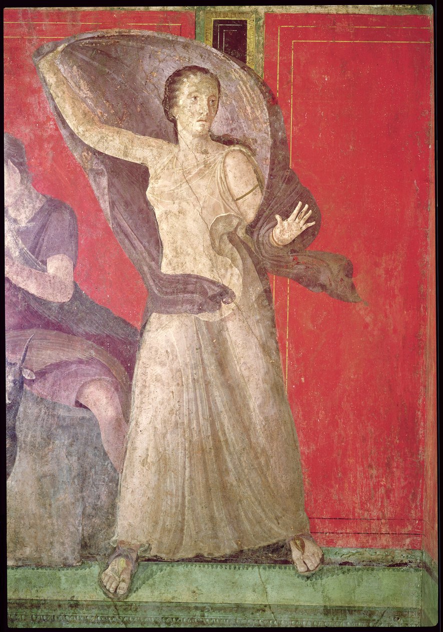 The Startled Woman, North Wall, Oecus 5, 60-50 BC (se även 55069) av Roman