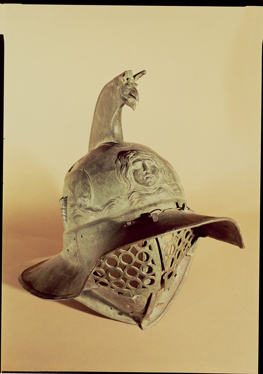 Trakisk gladiatorhjälm (brons) av Roman
