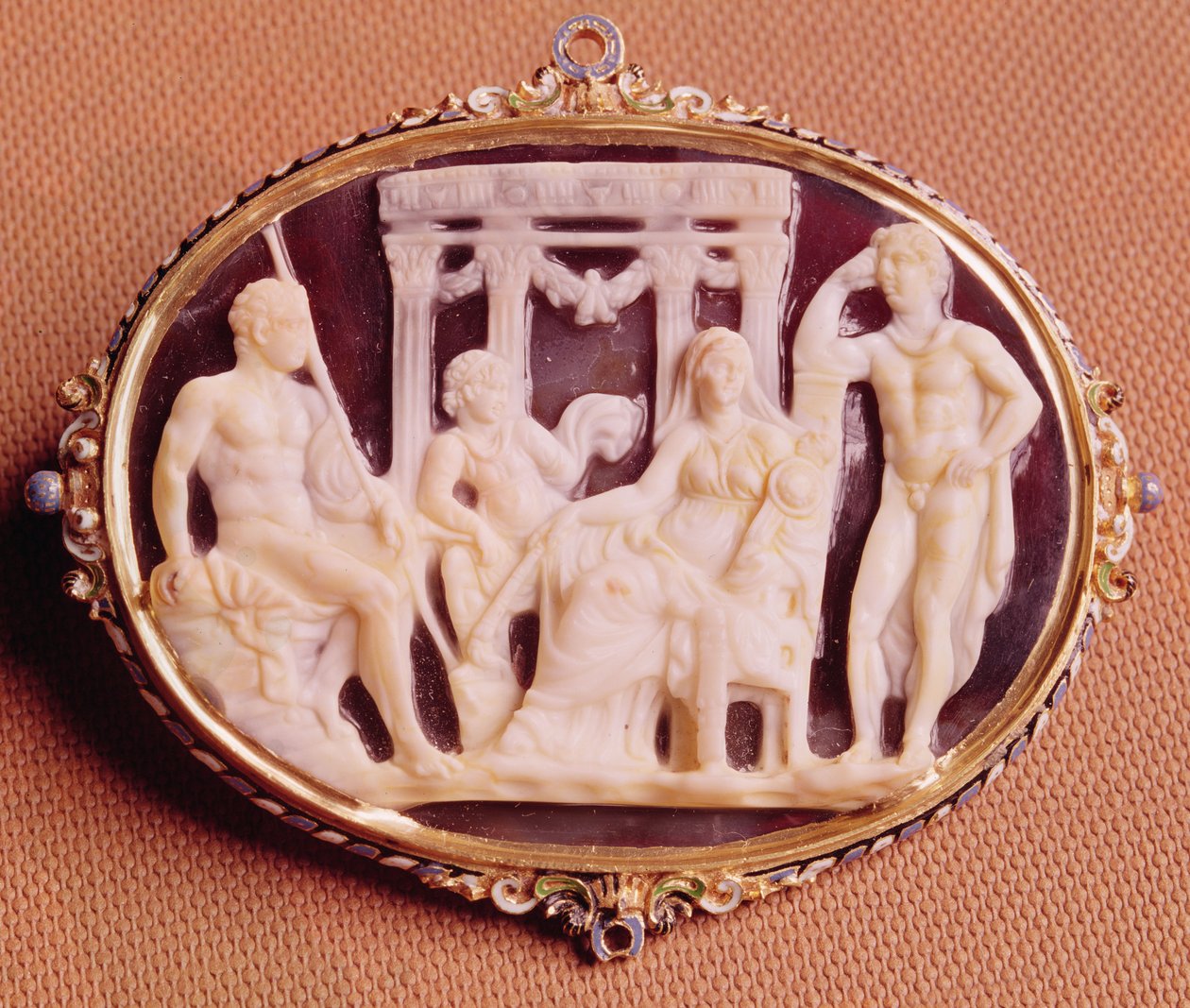 Cameo of Iphigenia i Aulis, 27 BC-14 AD (agat) av Roman Imperial Period