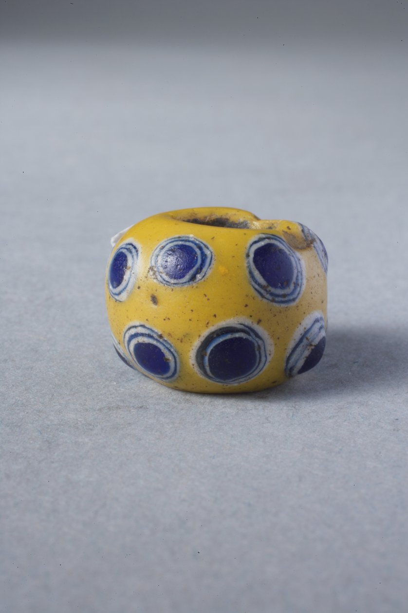 Gul ögonpärla (glas) av Roman Imperial Period