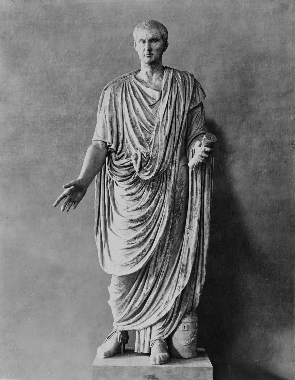 Cato den äldre (234-149 f.Kr.) i en toga av Roman Roman