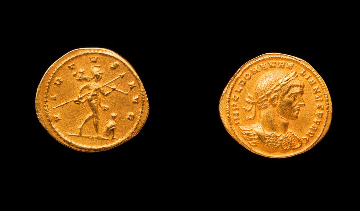 Aurelianskt mynt, 270-275 AD (guld) av Roman