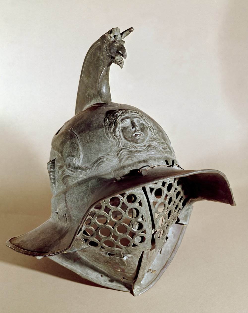 Bronshjälm av gladiator av Roman
