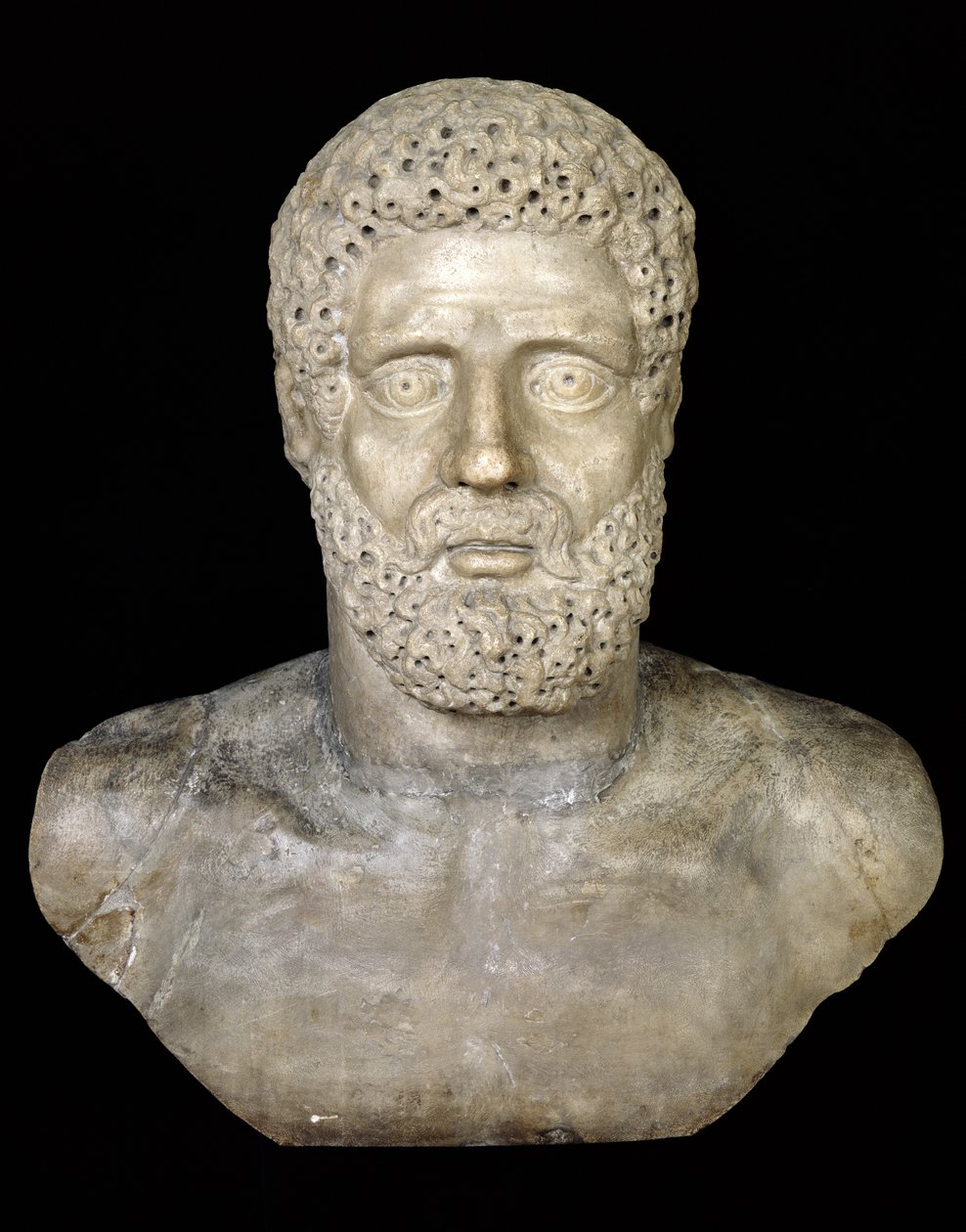 Byst av Hercules (marmor) av Roman