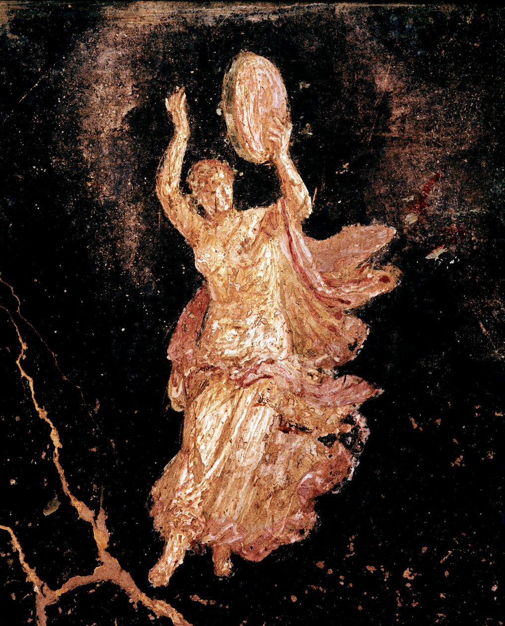 Dansare med tamburin (fresk av Roman