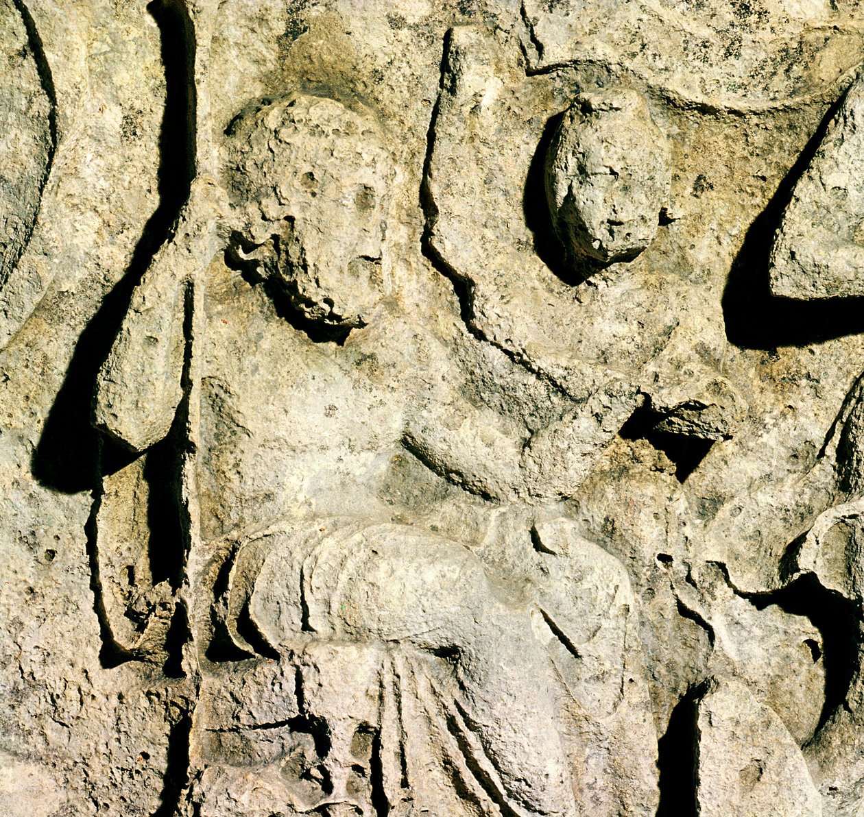 Fris föreställande kung Priamos och Hecuba (detalj) av Roman