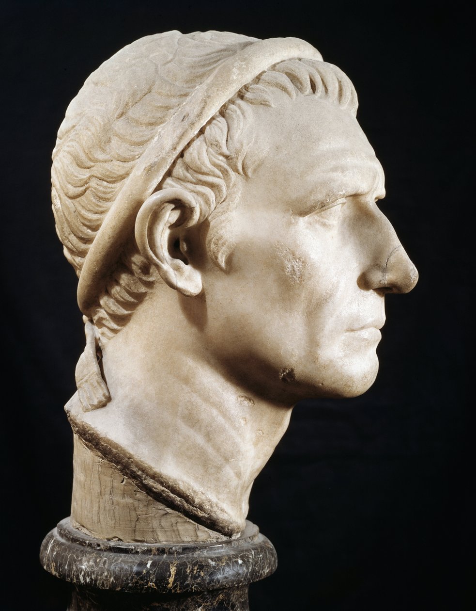 Chef för Antiochus III den store (marmorskulptur) av Roman
