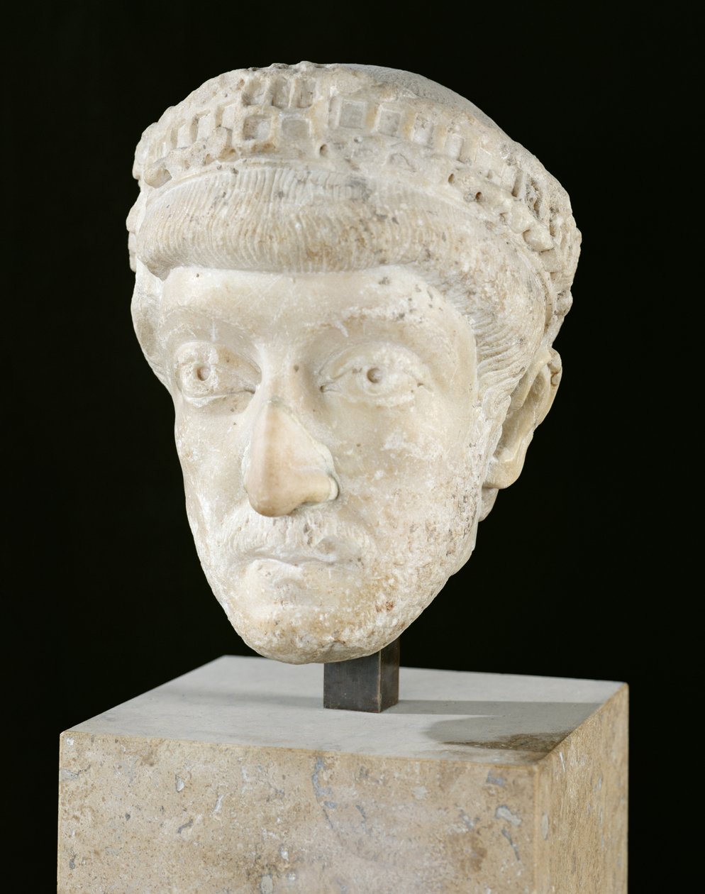 Chef för kejsar Theodosius II (408-450) (marmor) av Roman
