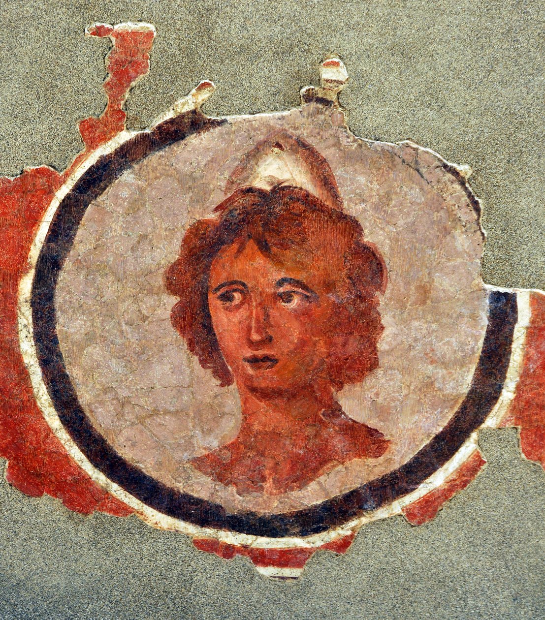 Chef för en ung man, cirka 130-140 (fresk) av Roman