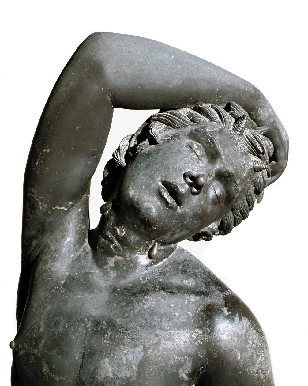 Satyr, bronsstaty av Roman