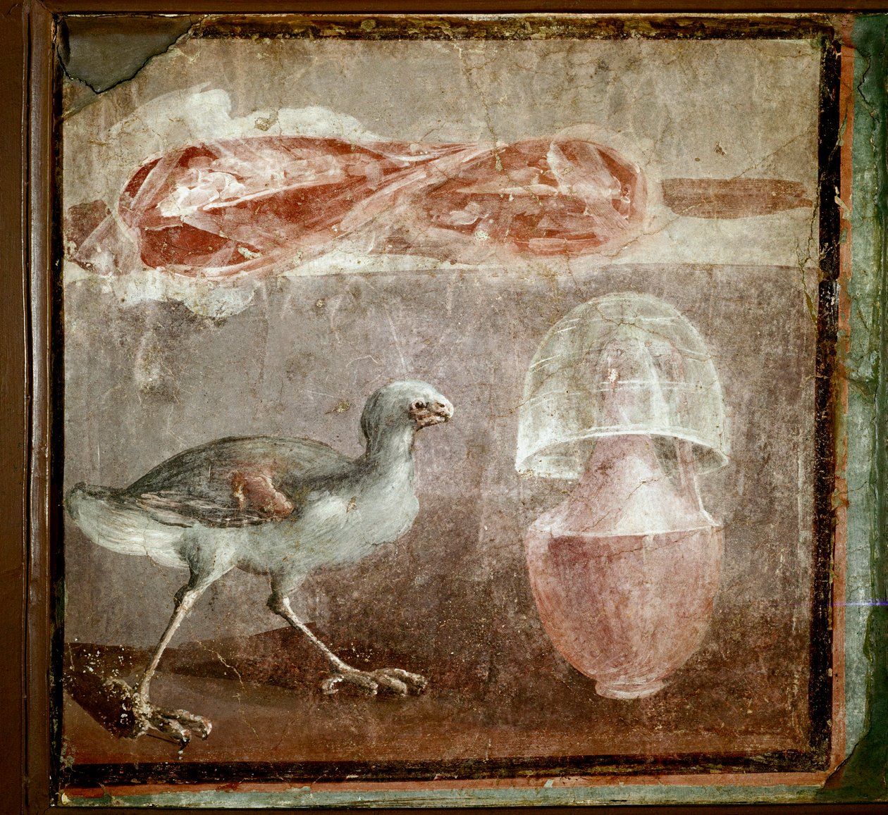 Stilleben med fågel (fresk av Roman