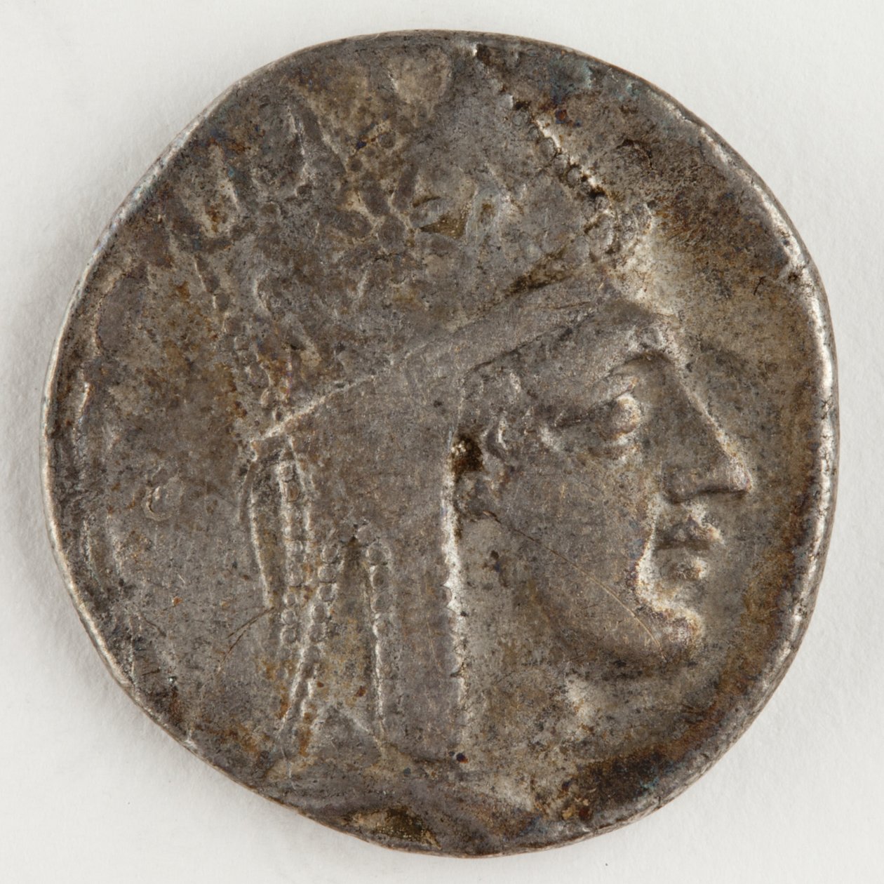 Tigranes II av Armenien, 83-69 f.Kr. (silver) av Roman