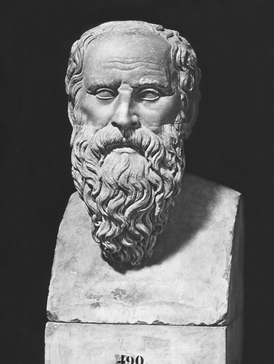 Byst av Diogenes (marmor) av Roman Roman