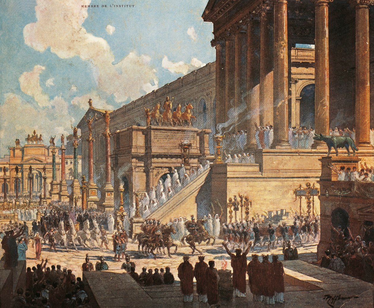 Frankrike, Paris, Forum Romanum av Roman Roman