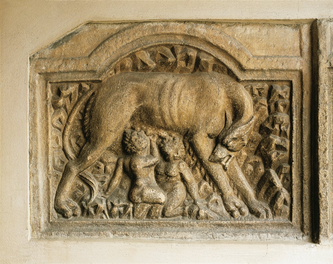 Romulus och Remus (sten) av Roman Roman
