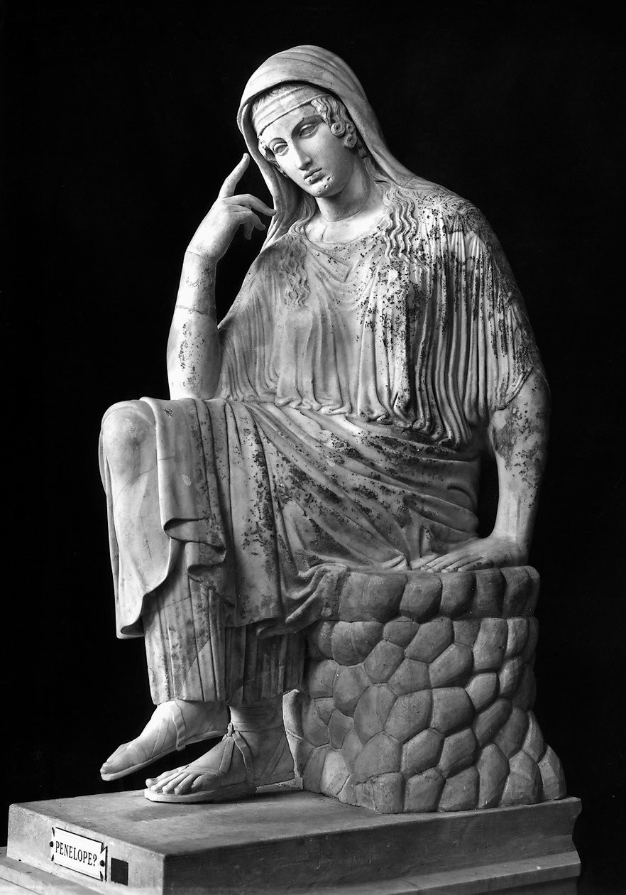 Staty av Penelope (marmor) av Roman Roman