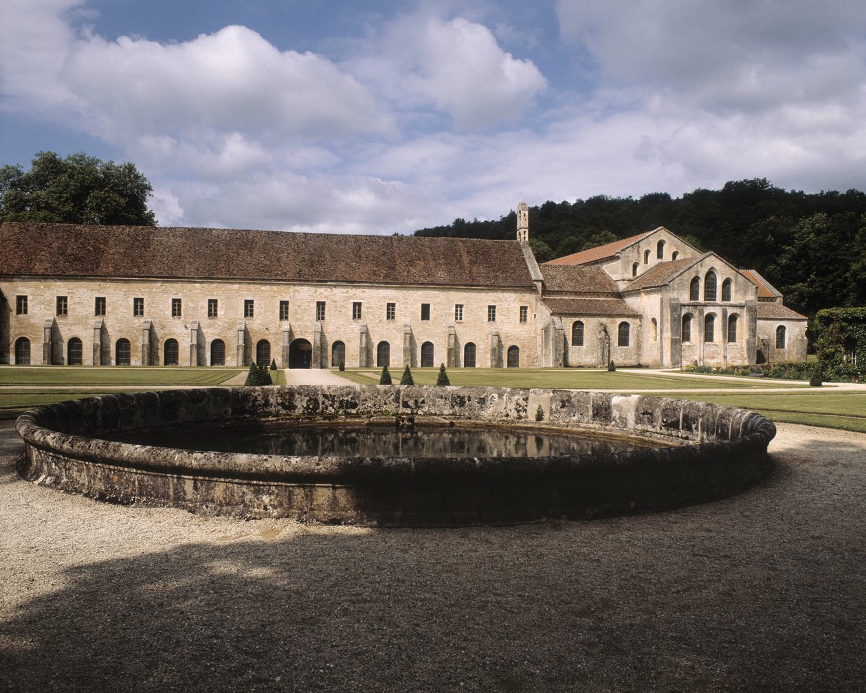 Utsikt över klostret av Romanesque