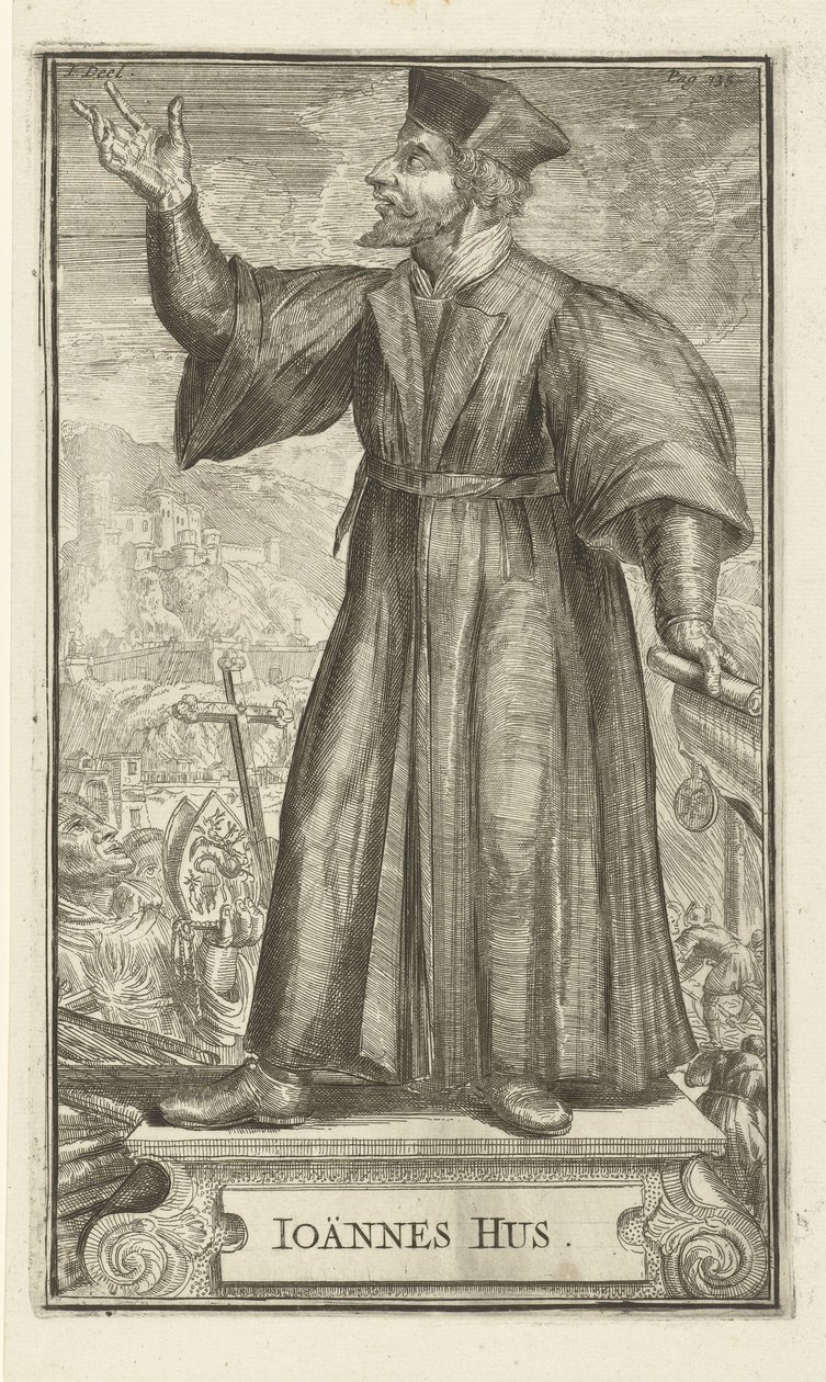 Portrait of John Hus, 1701 av Romeyn de Hooghe