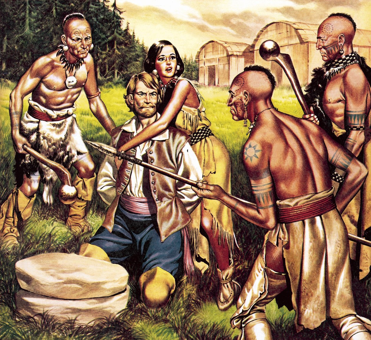Kapten John Smith och Pocahontas av Ron Embleton