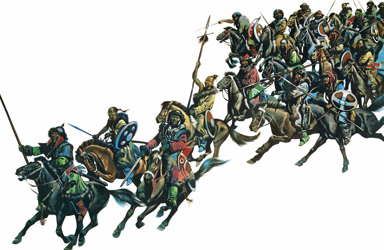 Mongoliska krigare av Ron Embleton