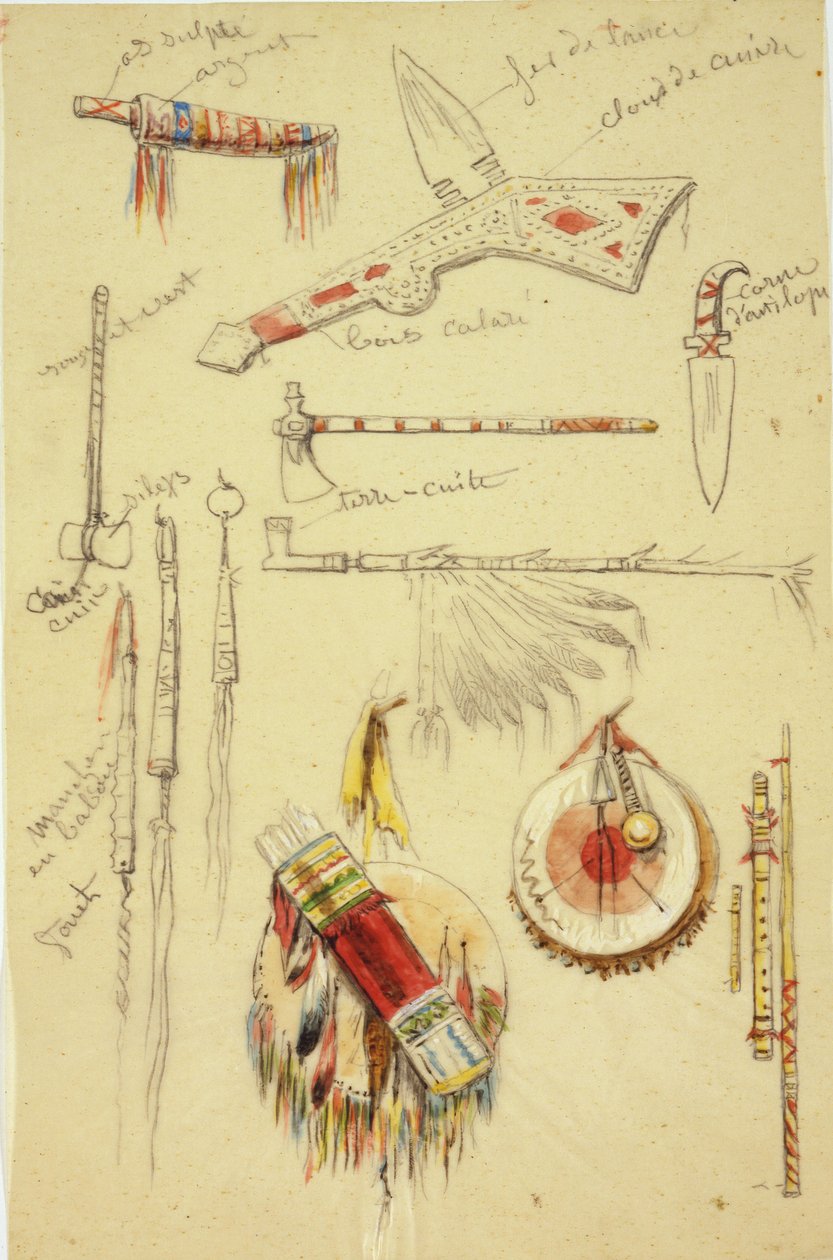 Indian Artifacts, Weapons and Pipes av Rosa Bonheur