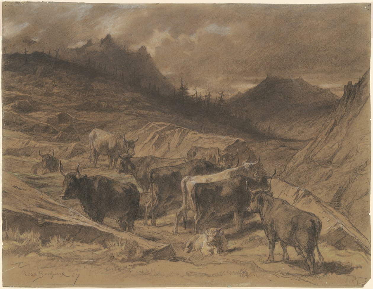 Boskap i Auvergne av Rosa Bonheur