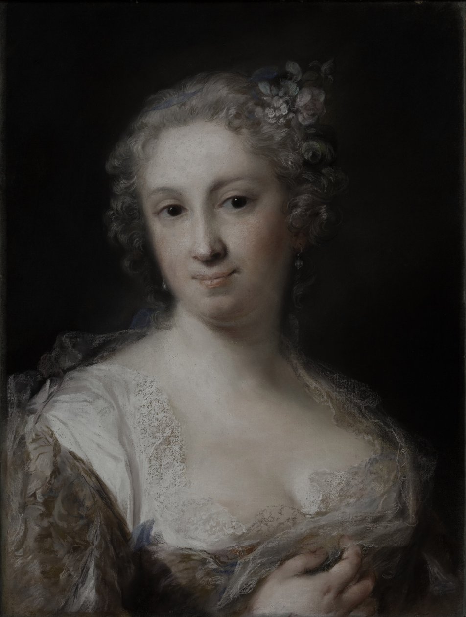 Portrait of a Lady, ca 1730-40 (pastell på papper, nedlagd på duk) av Rosalba Giovanna Carriera