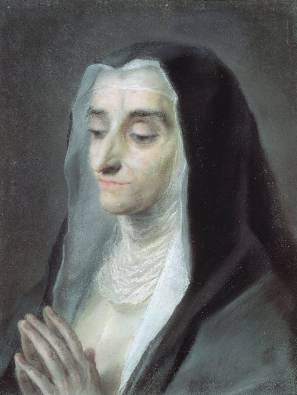 Syster Maria Caterina, 1732 (pastell) av Rosalba Giovanna Carriera
