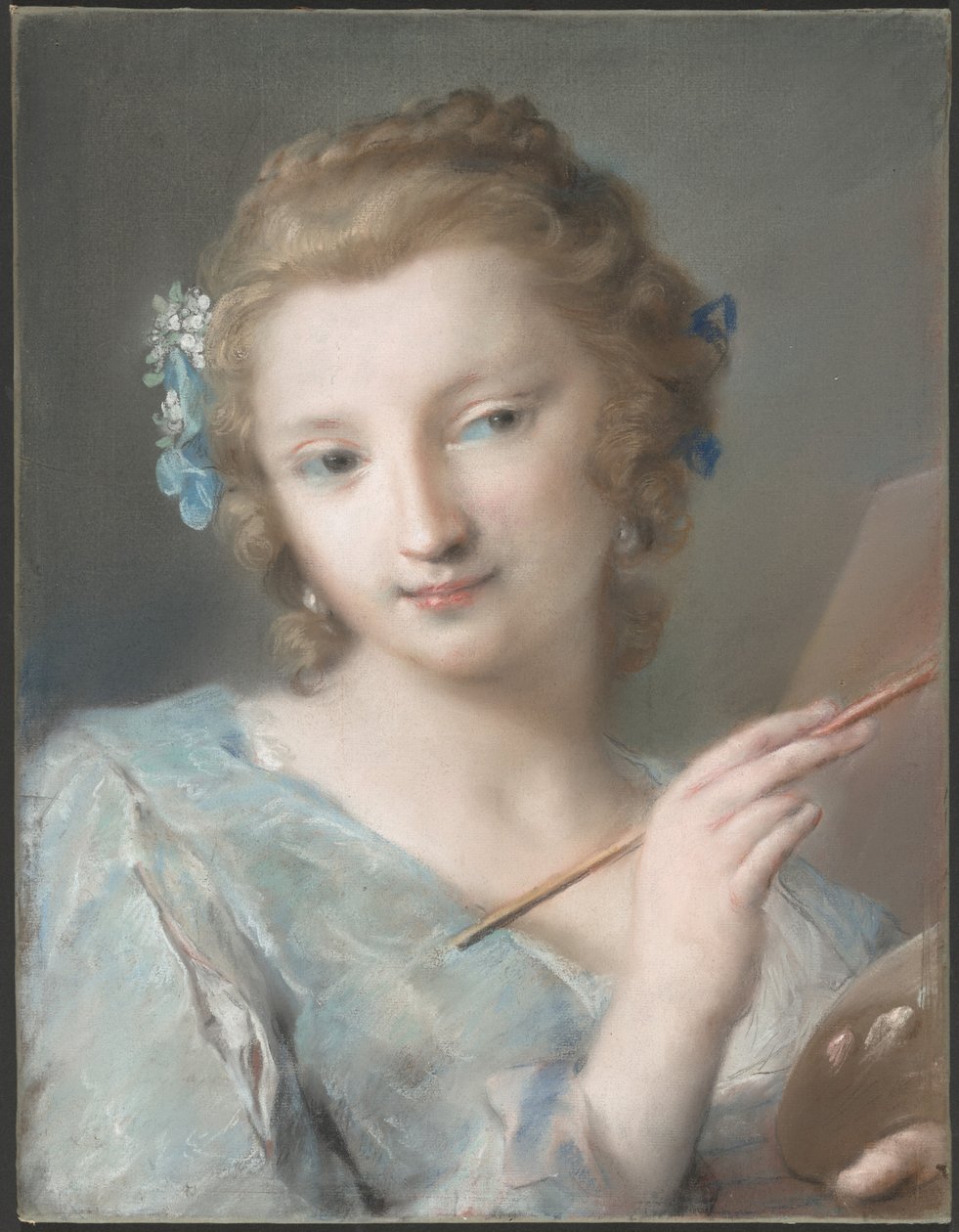 Allegori av målning av Rosalba Carriera