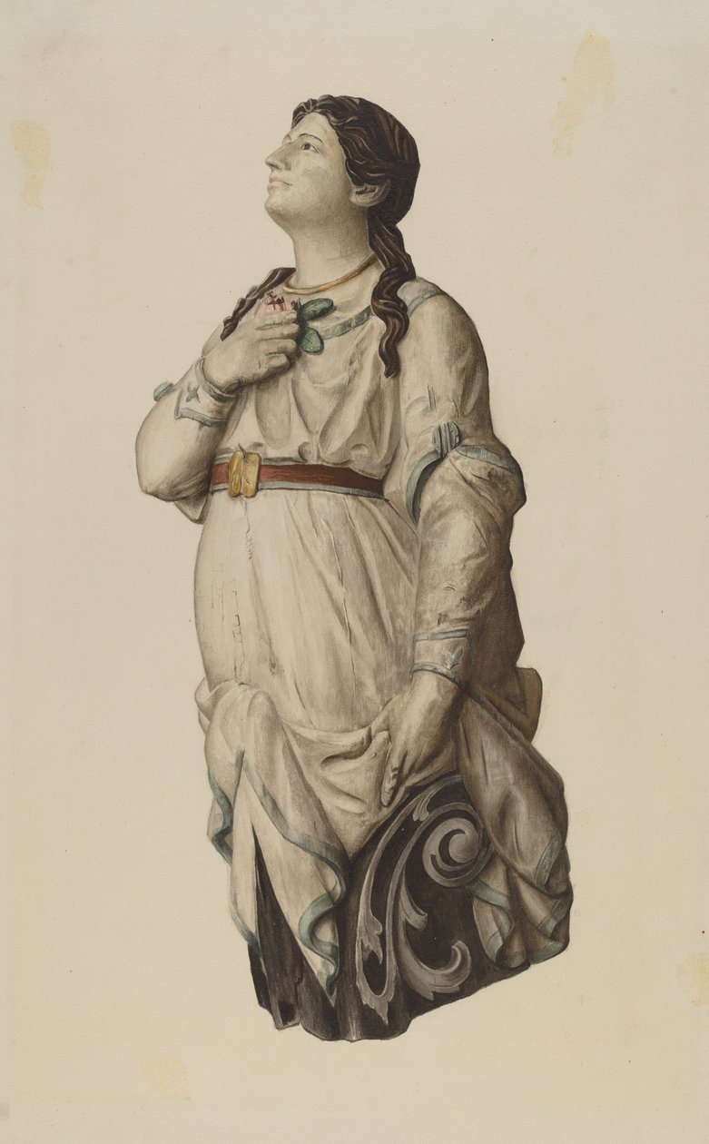 Galjonsfigur från "Julia Lawrence" av Rosamond P. Gray