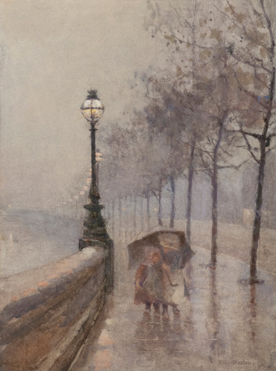 Barn på strandpromenaden (akvarell) av Rose Maynard Barton